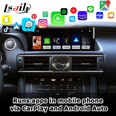 Lexus IS250 IS350 IS300 IS200t 2013-2021 Android Otomatik Çözücü, Mirror Link için Apple CarPlay Arabirimi