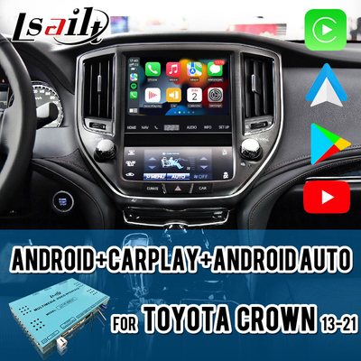 Toyota Crown için Lsailt CarPlay Android Multimedia Video Arayüzü, YouTube, NetFlix ile No Damage Kurulum