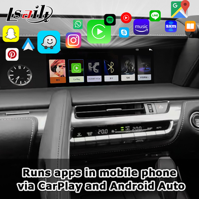 Kablosuz CarPlay Arayüzü Lexus LX570 LX460d 2016-2021 için Entegre OEM Ekranı Android Otomatik Video Arayüzü