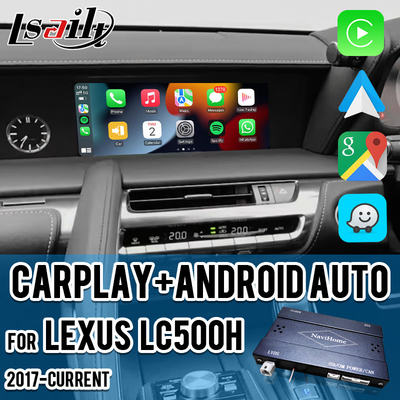 Kablosuz CarPlay Arayüzü Lexus LX570 LX460d 2016-2021 için Entegre OEM Ekranı Android Otomatik Video Arayüzü