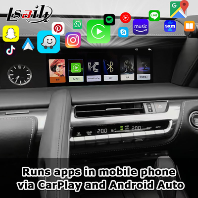Kablosuz CarPlay Arayüzü Lexus LX570 LX460d 2016-2021 için Entegre OEM Ekranı Android Otomatik Video Arayüzü