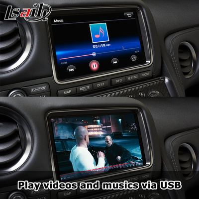 Kablosuz CarPlay Arayüzü GT-R GTR R35 2011-2017 Android Otomatik, GPS Navigasyonu, Geri Kamera dahil