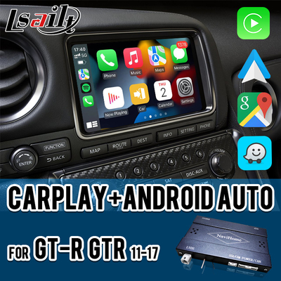 Kablosuz CarPlay Arayüzü GT-R GTR R35 2011-2017 Android Otomatik, GPS Navigasyonu, Geri Kamera dahil