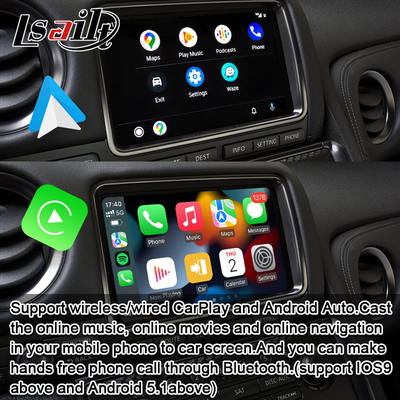 Kablosuz CarPlay Arayüzü GT-R GTR R35 2011-2017 Android Otomatik, GPS Navigasyonu, Geri Kamera dahil