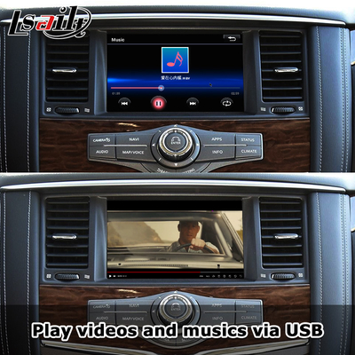 Nissan Patrol Y62, Pathfinder, Armada için Pin to Pin CarPlay Arayüzü Android Auto, Google Harita, Waze dahil