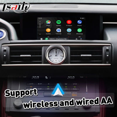 Lexus RCF RC300 RC200t RC300h RC350 RC düğme kontrolü için Lsailt Kablosuz Carplay Arayüzü 2014-2018 IS RX NX