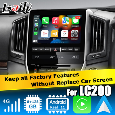 Toyota Land Cruiser LC200 Android video arayüzü 8+128GB