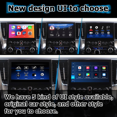 Toyota Alphard Vellfire AH30 serisi Android Carplay arayüz kutusu Qualcomm 6125 8+128GB