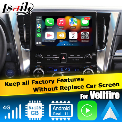 Toyota Alphard Vellfire AH30 serisi Android Carplay arayüz kutusu Qualcomm 6125 8+128GB
