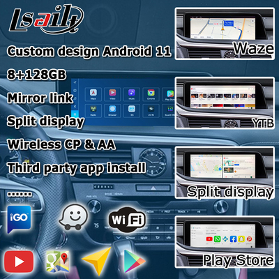 Lexus RX 8+128GB Qualcomm Android multimedya arayüz kutusu RX350 RX450h RX300 RX200t