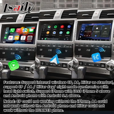 Lexus GX460 Android 13 multimedya Carplay android otomatik video arayüzü
