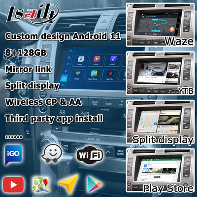 Lexus GX460 Android 13 multimedya Carplay android otomatik video arayüzü