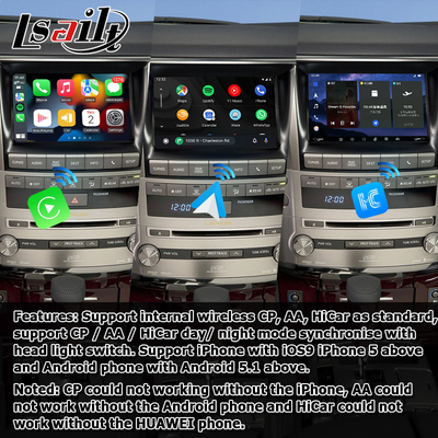Lexus LX570 2013-2015 Android video arayüzü Qualcomm 8+128GB Android 11 tabanlı