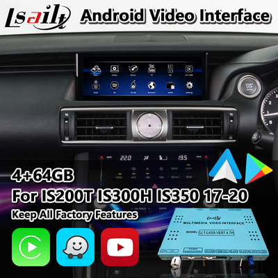 Lexus IS200T IS300H IS350 IS300 F Sport AWD IS XE30 2017-2020 için Lsailt Android Carplay Arayüzü