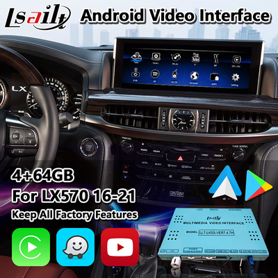 Lexus LX570 LX450d URJ200 LX 2016-2021 için Lsailt Android Multimedia Carplay Arayüzü