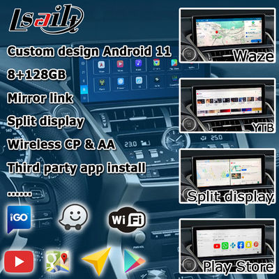 Qualcomm tabanlı Android 13 8+128GB Lexus NX300 NX300h NX200t android carplay video arayüzü