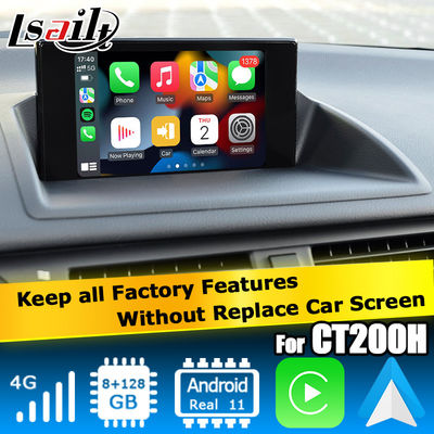 Lexus CT200h Android 13 video arayüzü carplay android auto Qualcomm 8+128GB tabanlı