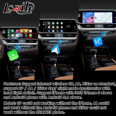 Lexus ES300h ES350 ES250 ES200 Android 13 video arayüzü carplay android auto