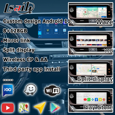 Lexus ES300h ES350 ES250 ES200 Android 13 video arayüzü carplay android auto