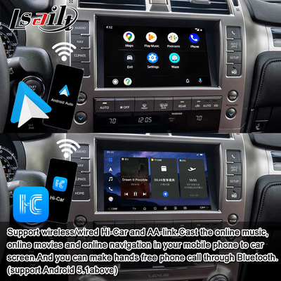 GX460 2014-2021 için 8+128GB Android 11 Lexus Video Arayüzü Kablosuz CarPlay, Android Auto dahil