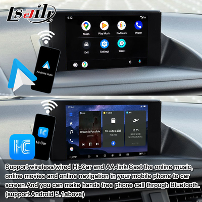 Lsailt Kablosuz CarPlay Android Video Arayüzü Lexus CT CT200H 2014-2017 Destek İndir APP'ler, NetFlix, YouTube