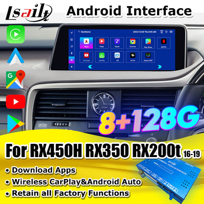 Lsailt CarPlay Android Multimedia Video Arayüzü Lexus RX RX450H RX300H RX350 Android Auto, YouTube dahil