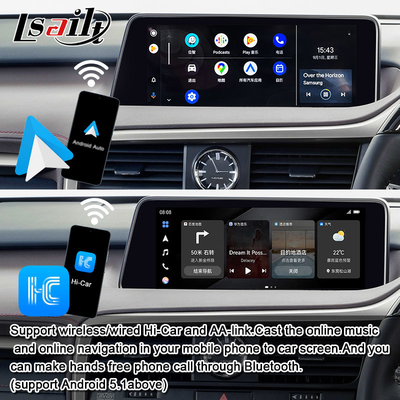 Lsailt CarPlay Android Multimedia Video Arayüzü Lexus RX RX450H RX300H RX350 Android Auto, YouTube dahil