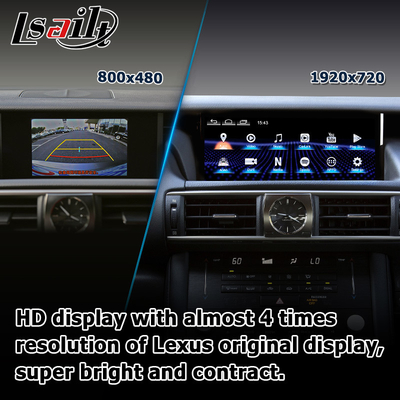 10.25 inç Android 8+128 Carplay Android Otomatik Ekran yükseltmesi HDMI Lexus IS200t IS350 IS300 için