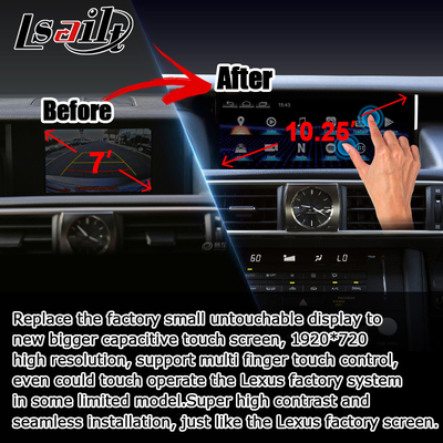 10.25 inç Android 8+128 Carplay Android Otomatik Ekran yükseltmesi HDMI Lexus IS200t IS350 IS300 için