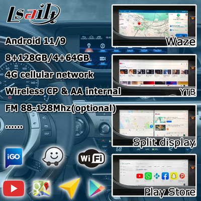 ES300h ES250 ES350 Lexus Android Ekran yükseltmesi Carplay Android Auto Dash Cam 10.25 "Lsailt