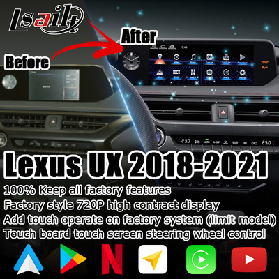 Android Carplay UX200 UX250h için Lexus Dokunmatik Ekranı DSP Düzenleme android oto