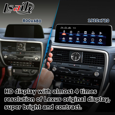 HD 12.3 Inch Android ekran yükseltmesi Lexus RX350 RX450h Lsailt Android Auto Carplay için