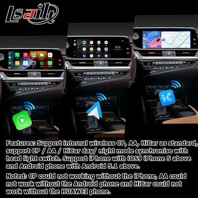 Lexus ES300h yükseltme 12.3" Android Otomatik Carplay