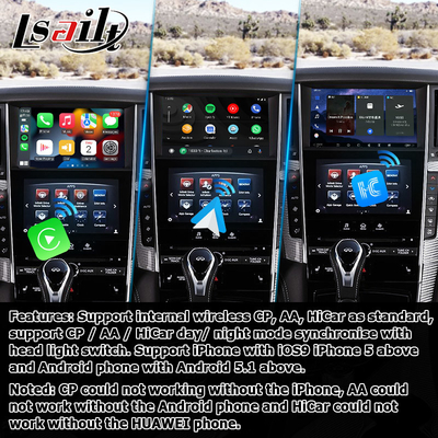 Infiniti Q50 / Q60 için GPS carplay arayüzü, 8+128GB Android 11 navigasyon kutusu arayüzü