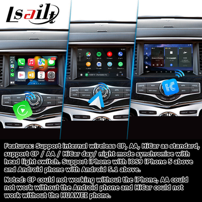 Carplay Android Otomatik Multimedia Arayüzü Kutusu Video Arayüzü Infiniti QX80 2018
