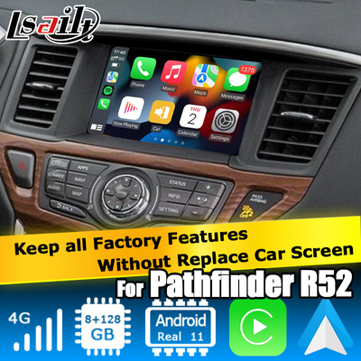 Nissan Pathfinder Andorid 11 Carplay Android Otomatik Navigasyon Sistemi Online Navigasyon Video Çalma