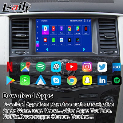 Nissan Patrol 2020-2023 için Lsailt 8G Android Multimedia Arayüzü Google Harita, CarPlay, Android Navigasyon Kutusu, YouTube
