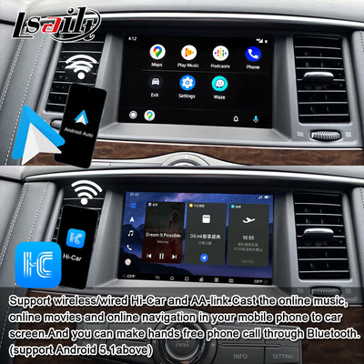 Nissan Patrol 2017-2019 Araç içi multimedya entegrasyon sistemleri için Lsailt Akıllı Infotainment Modülü