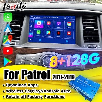 Nissan Patrol 2017-2019 Araç içi multimedya entegrasyon sistemleri için Lsailt Akıllı Infotainment Modülü