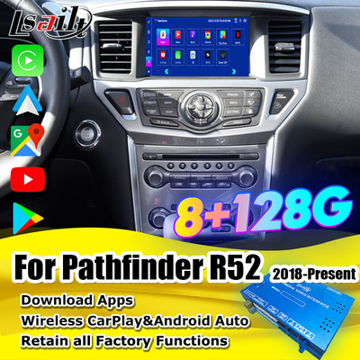 Nissan Pathfinder R52 2018-Patrol Carplay Android Otomatik Kablosuz Modülü için Lsailt 8GB Android Multimedia Arayüzü