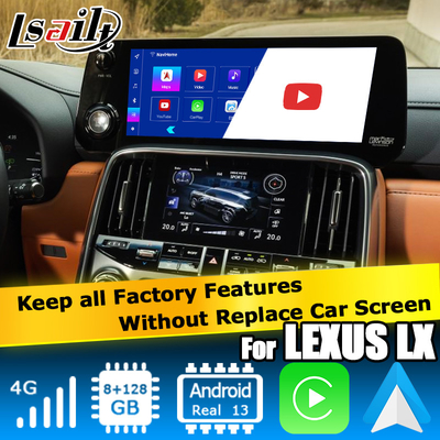 Lexus LX600 LX700h 2022 Android multimedya video arayüzü Qualcomm 6125 8+128 Android 13 tabanlı