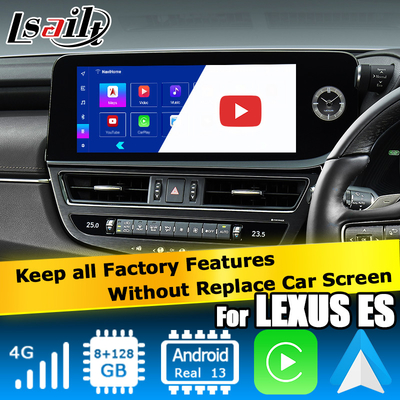 Lexus ES300h ES350 ES250 2023 Android 13 multimedya arayüzü Qualcomm 6125 tabanlı