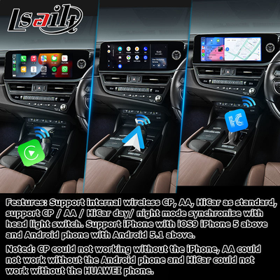 Lexus ES300h ES350 ES250 2023 Android 13 multimedya arayüzü Qualcomm 6125 tabanlı