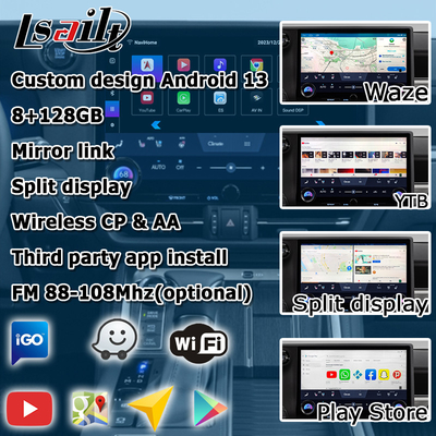 Lexus GX550 GX550h Anroid 13 video arayüzü Qualcomm 6125 8+128GB tabanlı