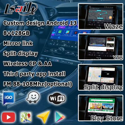 Lexus LBX 2023 Android 13 Qualcomm 6125 taban 8+128GB video arayüzünü sunacak