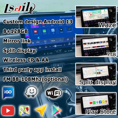 Android 13 8+128 Lexus LM LM350h 2023 için Android multimedya arayüzü
