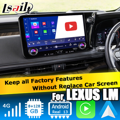 Android 13 8+128 Lexus LM LM350h 2023 için Android multimedya arayüzü