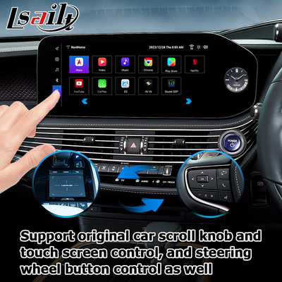 Lexus LS500h LS500 LS350 2022 Android 13 video arayüzü 8+128GB Qualcomm tabanlı