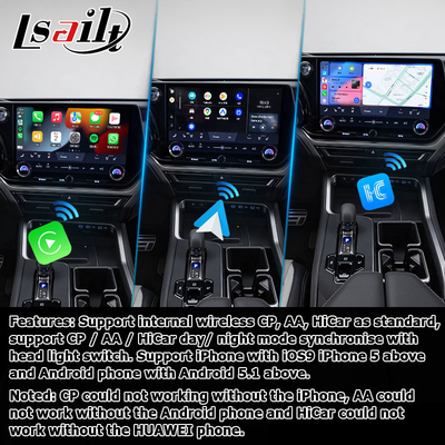 Lexus TX550h+ TX350 TX500h Octa çekirdeği 2.0Ghz 8+128GB carplay ile Android 13 video arayüzü