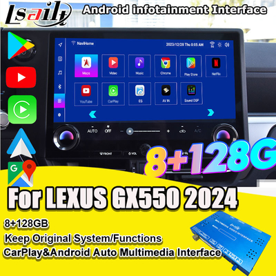 Lexus GX550 2024 RX NX LX ES için Pin to Pin Android Infotainment Arayüzü YouTube, NetFlix, Google Play, Waze dahil